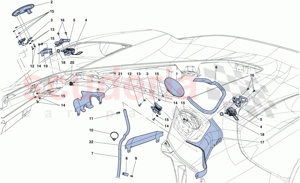 EXTERNAL FUEL/FLUID FILLERS of Ferrari Ferrari LaFerrari Aperta