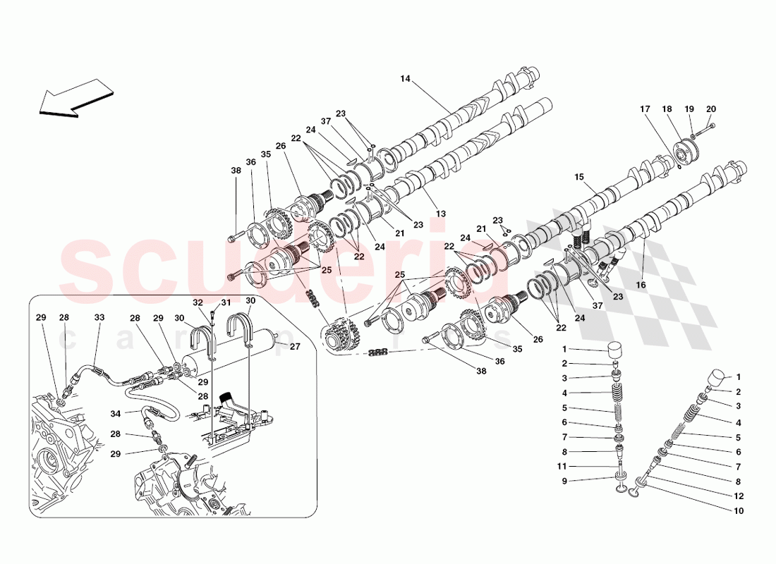 Timing - Tappets of Ferrari Ferrari 430 Challenge (2006)