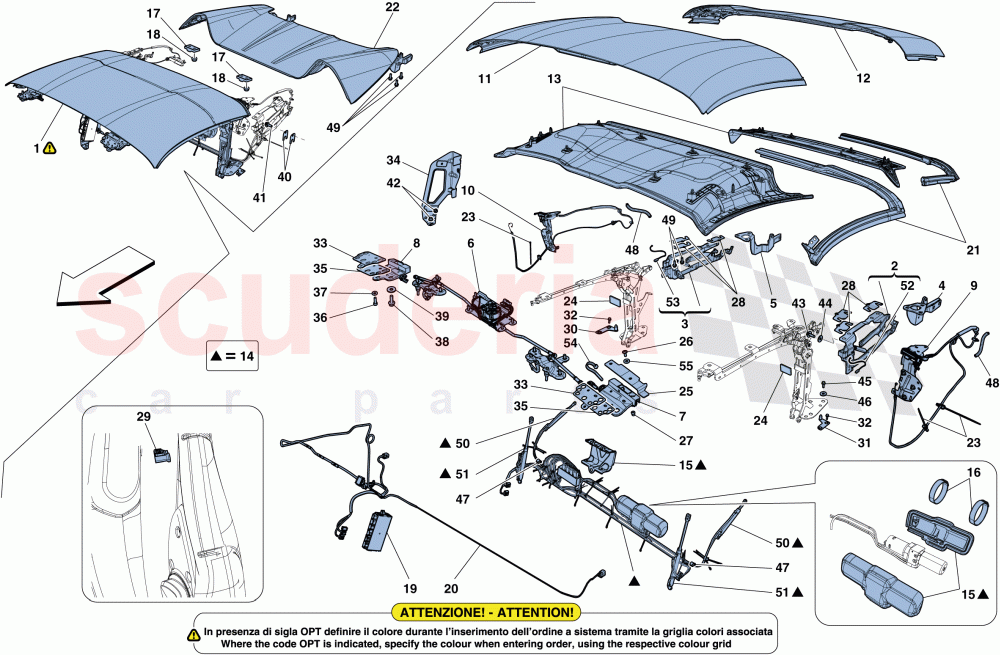 ROOF of Ferrari Ferrari 488 Spider