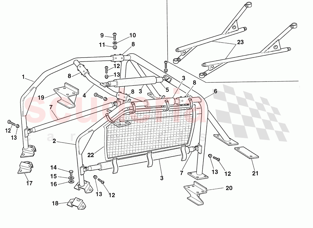 Roll Bar of Ferrari Ferrari 355 Challenge (1999)