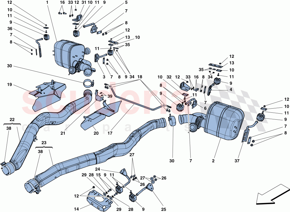 SILENCERS of Ferrari Ferrari 812 Superfast/GTS