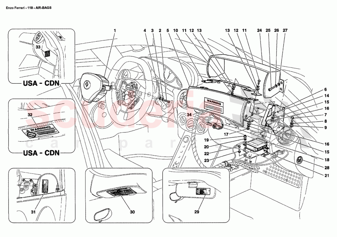 AIR-BAGS of Ferrari Ferrari Enzo