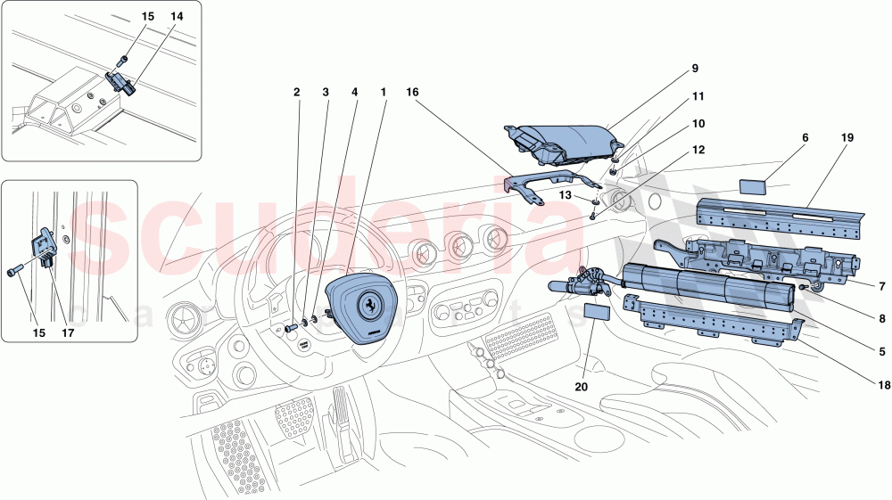 AIRBAGS of Ferrari Ferrari F12 TDF