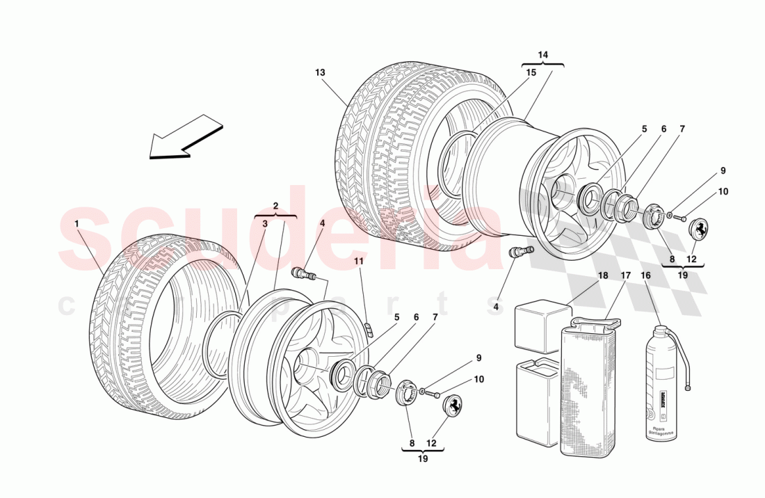 WHEELS of Ferrari Ferrari F50