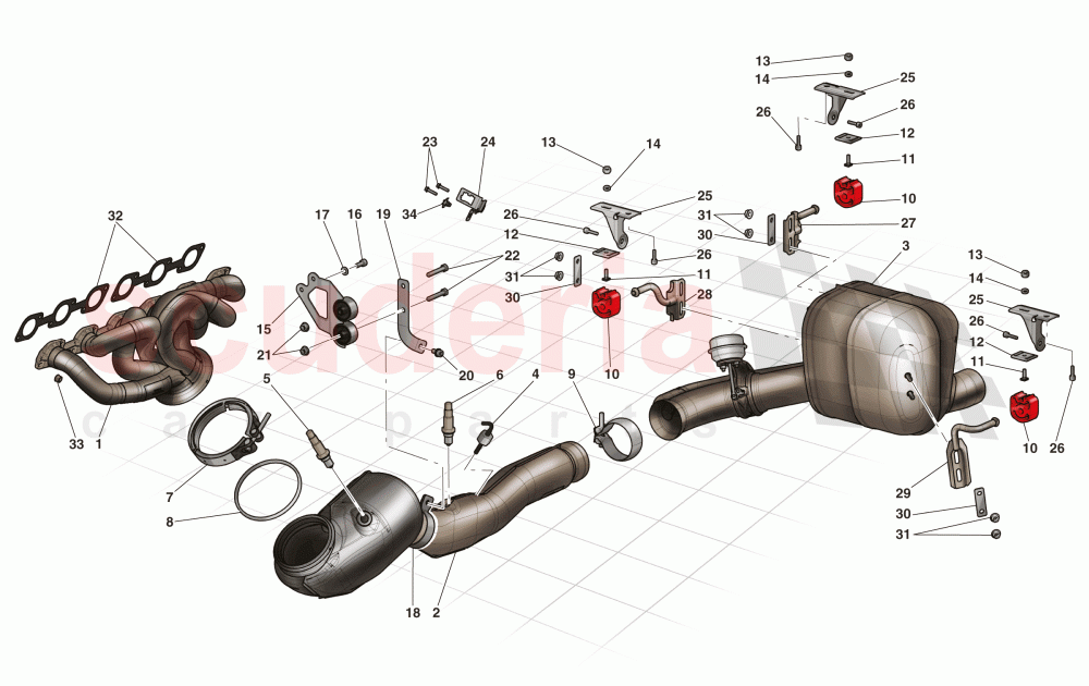 EXHAUST SYSTEM of Ferrari Ferrari LaFerrari