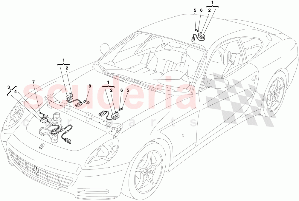 ACCELERATION SENSORS of Ferrari Ferrari 612 Scaglietti