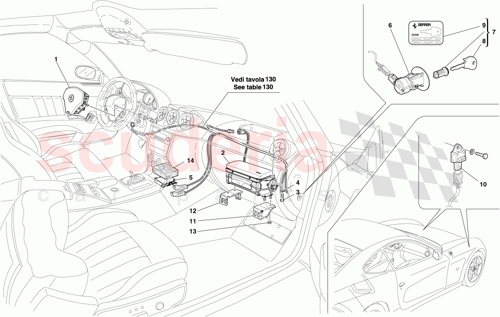 AIRBAG of Ferrari Ferrari 612 Scaglietti