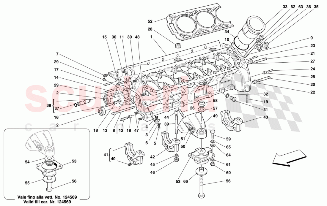 CRANKCASE of Ferrari Ferrari 550 Maranello