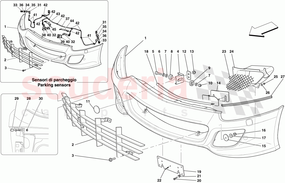 FRONT BUMPER of Ferrari Ferrari 599 SA Aperta