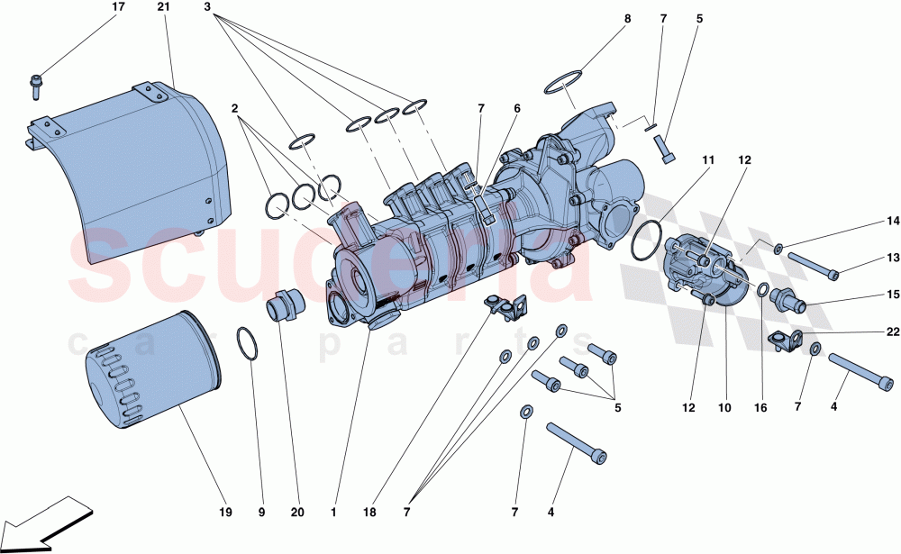 COOLING - WATER / OIL PUMP of Ferrari Ferrari GTC4Lusso