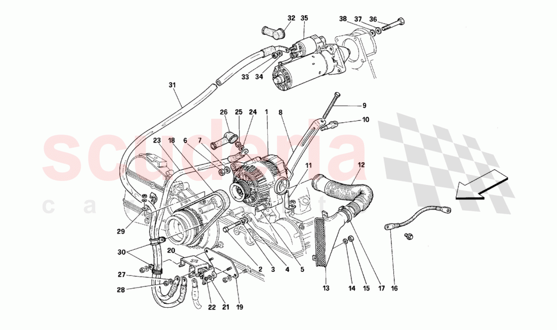 Current generator of Ferrari Ferrari 512 M