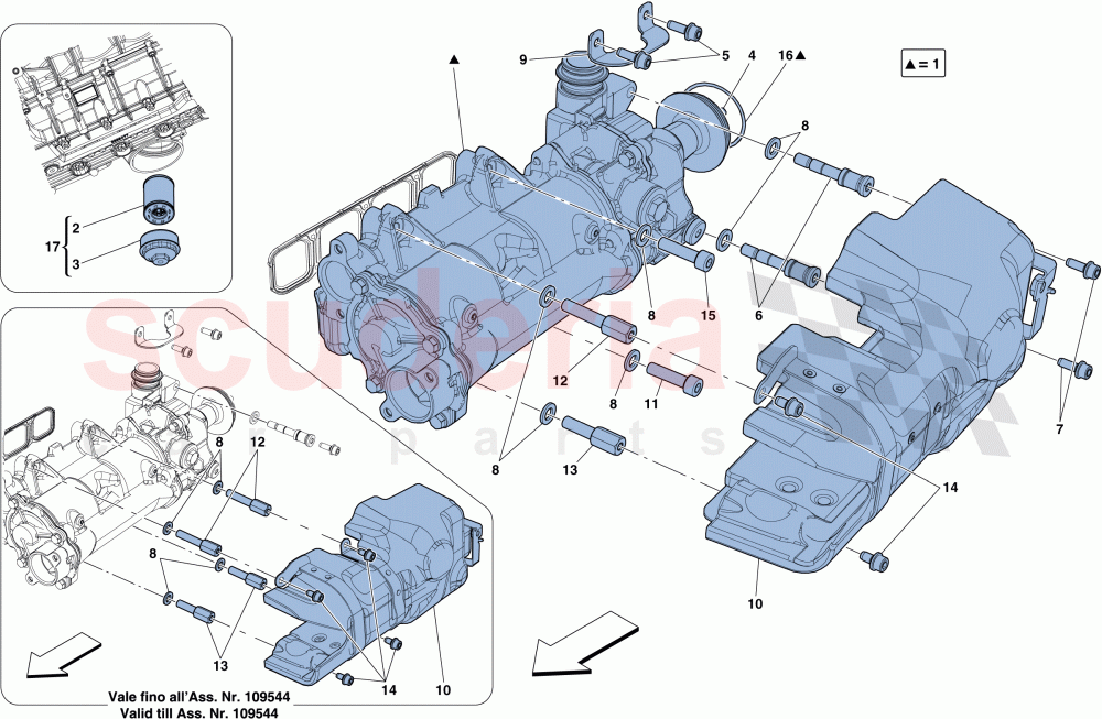 COOLING - OIL PUMP of Ferrari Ferrari F12 Berlinetta