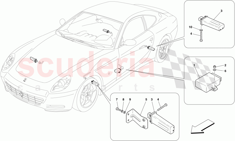 TYRE PRESSURE MONITORING SYSTEM of Ferrari Ferrari 612 Sessanta