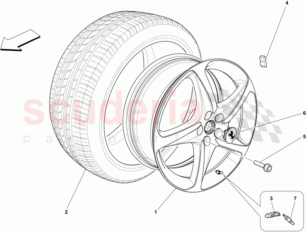 WHEELS of Ferrari Ferrari 599 SA Aperta