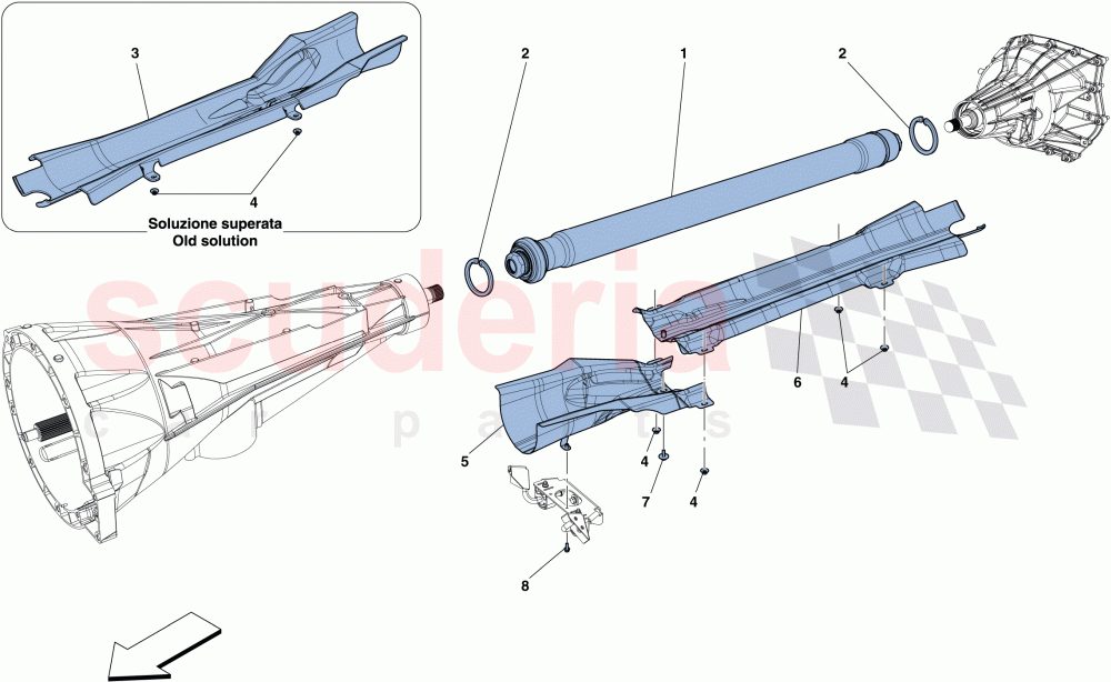 TRANSMISSION PIPE of Ferrari Ferrari FF