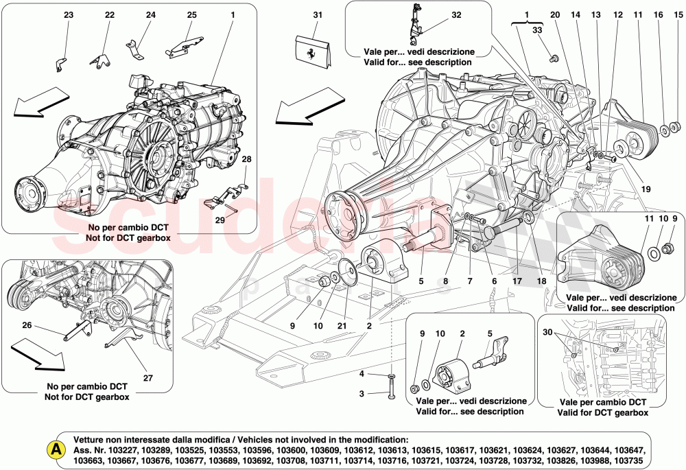 GEARBOX HOUSING of Ferrari Ferrari California (2012-2014)