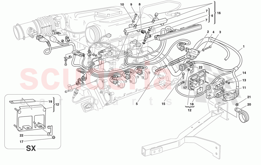 INJECTION DEVICE - IGNITION of Ferrari Ferrari 360 Spider