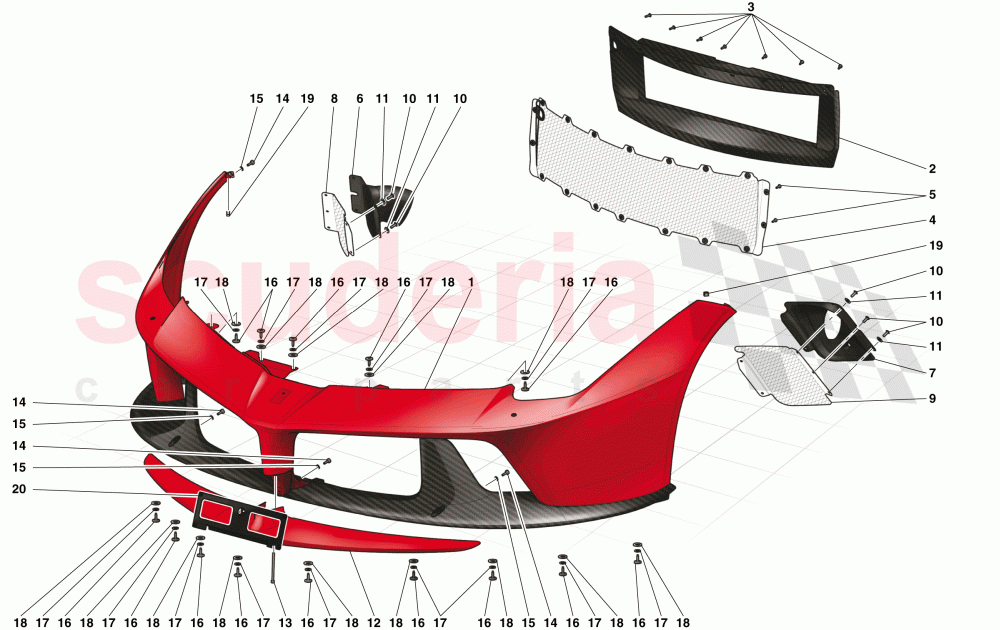 FRONT BUMPER of Ferrari Ferrari LaFerrari