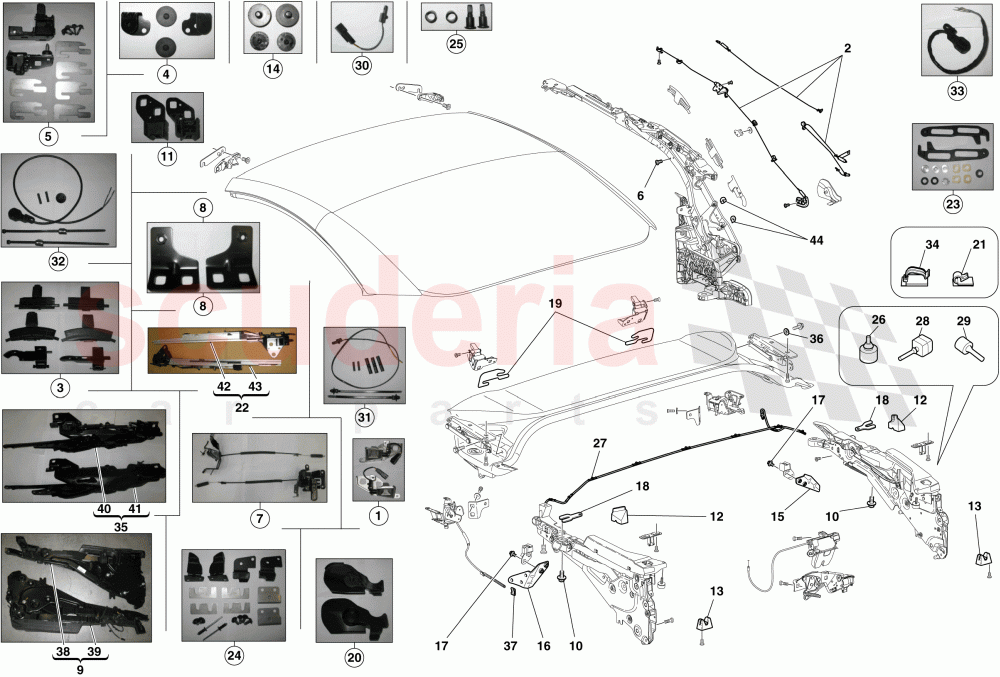 ELECTRIC ROOF: KINEMATICS of Ferrari Ferrari California (2012-2014)