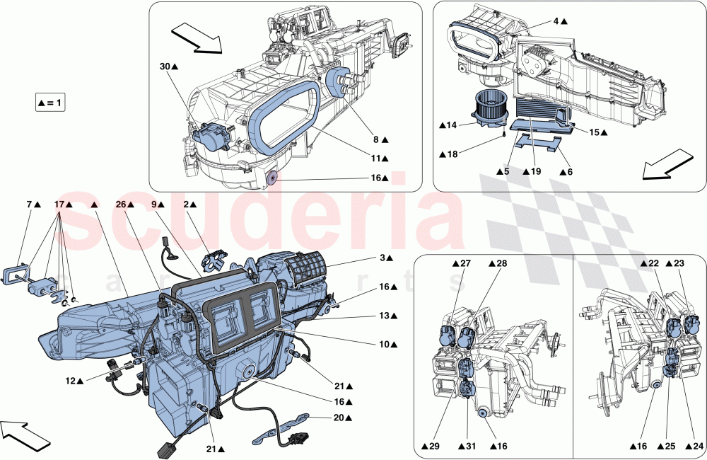 EVAPORATOR UNIT of Ferrari Ferrari 812 Superfast/GTS