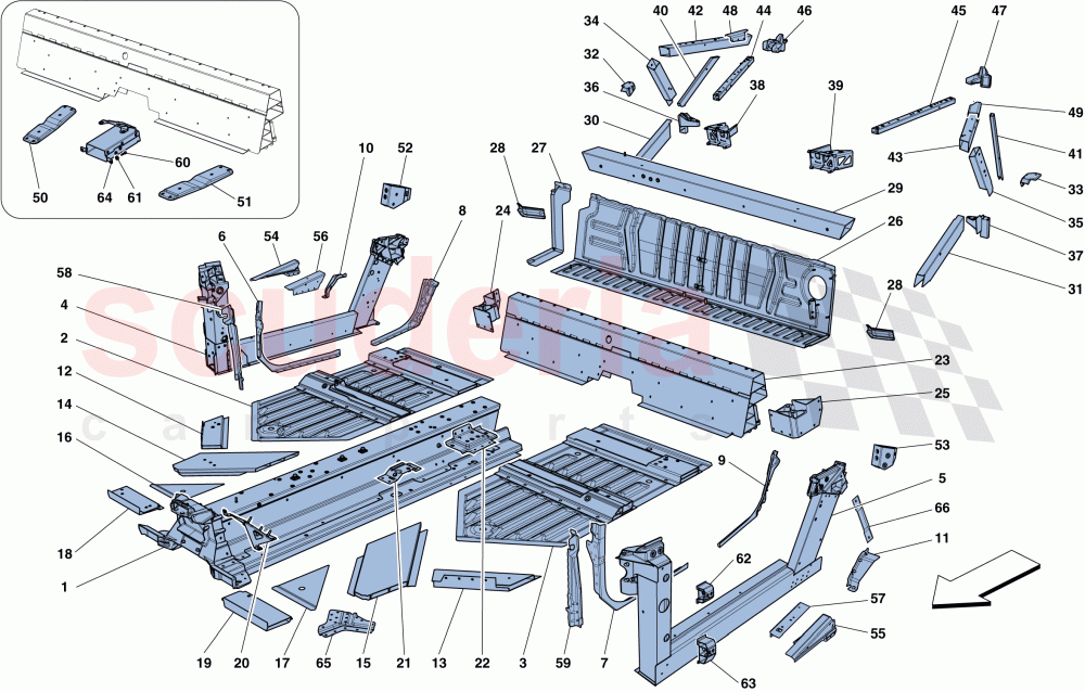 CENTRAL ELEMENTS AND PANELS of Ferrari Ferrari 458 Speciale