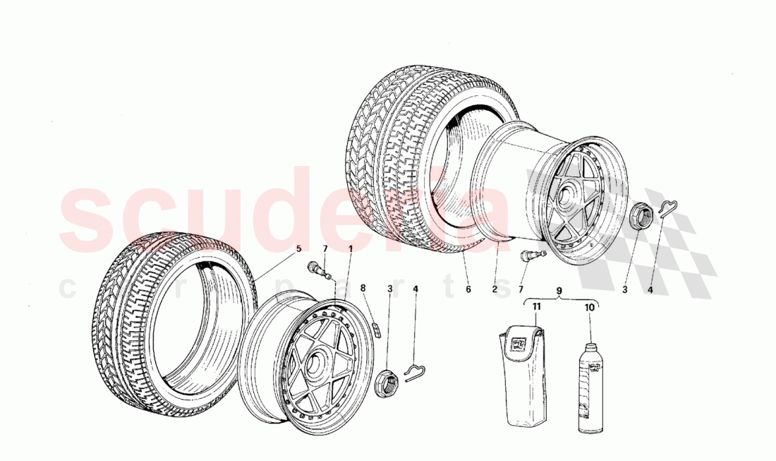 Wheels of Ferrari Ferrari F40