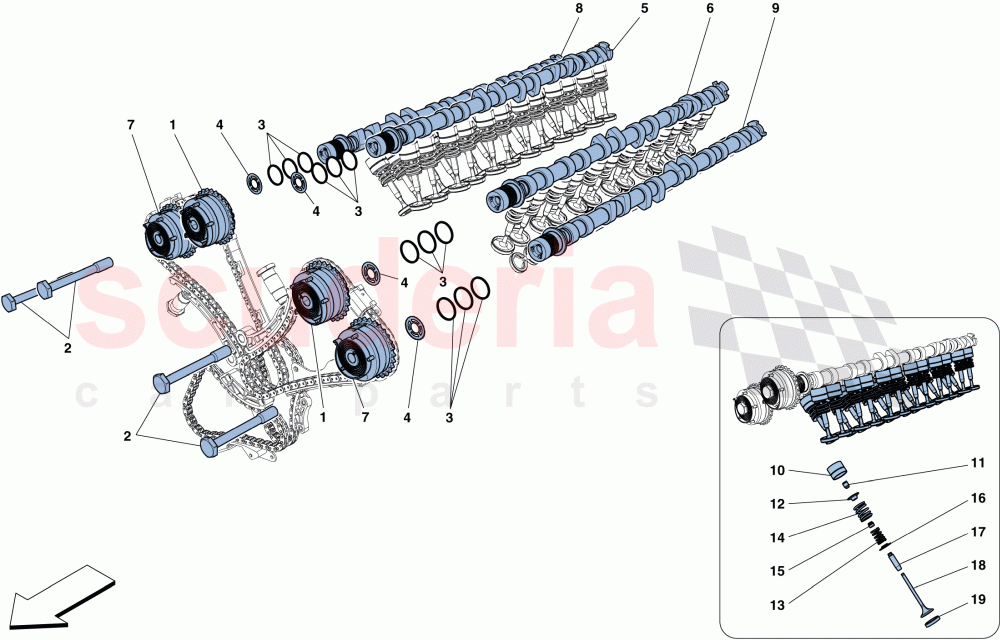 TIMING SYSTEM - TAPPETS of Ferrari Ferrari FF