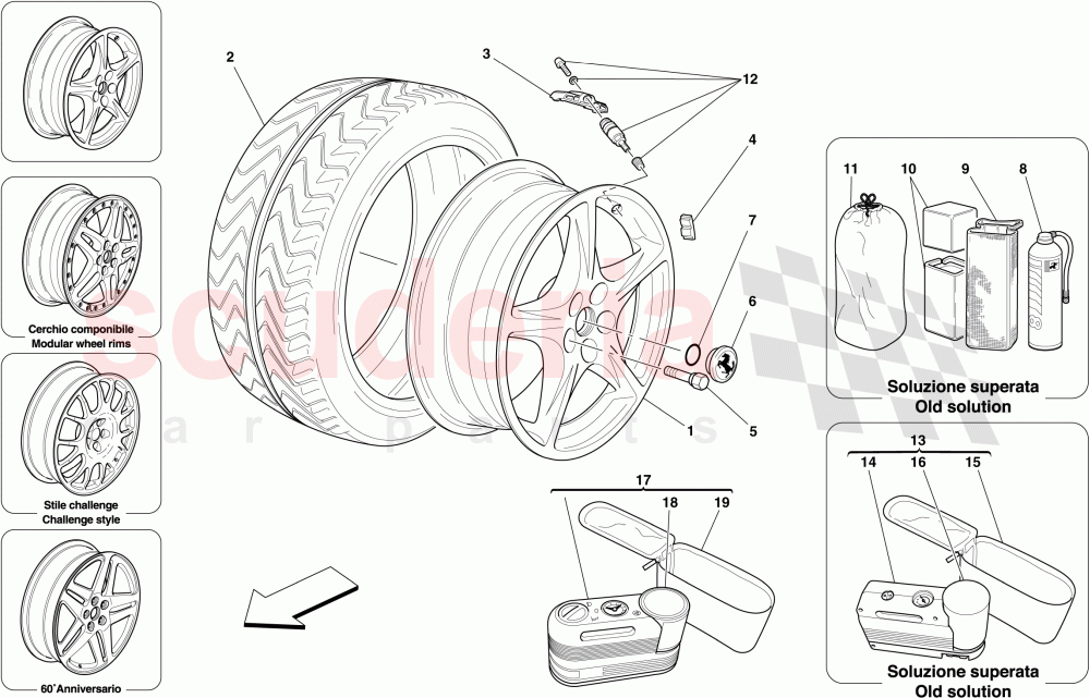 WHEELS of Ferrari Ferrari 612 Scaglietti