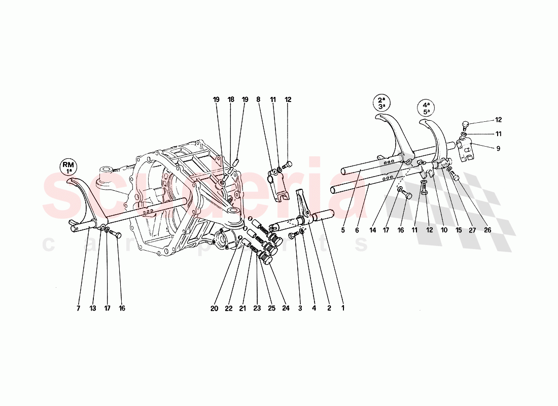 Insicte Gearbojc Controls of Ferrari Ferrari 288 GTO