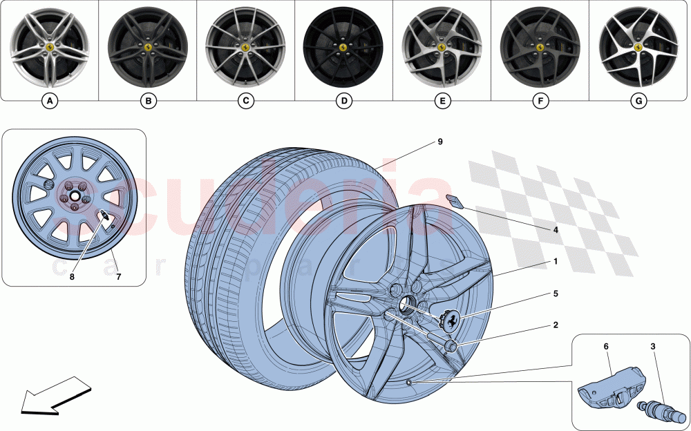 WHEELS of Ferrari Ferrari 812 Superfast/GTS