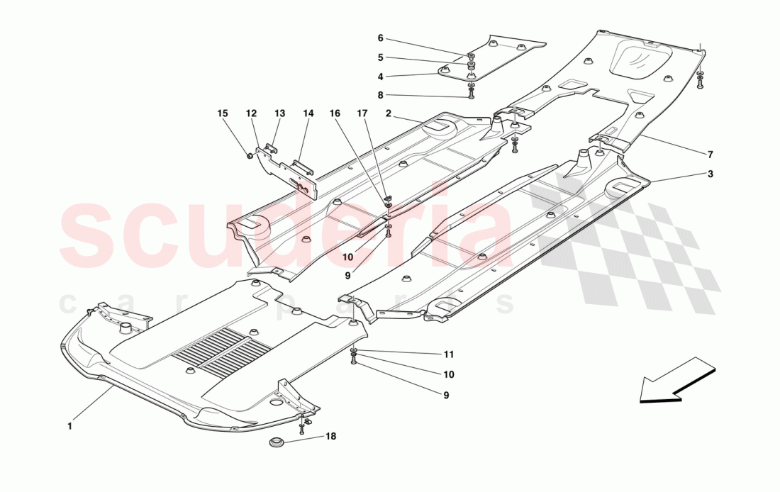 FLAT FLOOR PAN of Ferrari Ferrari 550 Barchetta