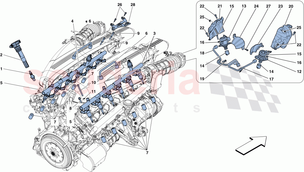 INJECTION - IGNITION SYSTEM of Ferrari Ferrari F12 Berlinetta