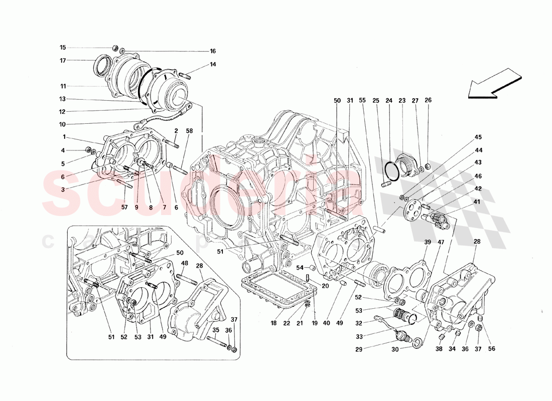 Gearbox Covers of Ferrari Ferrari 348 TB (1993)