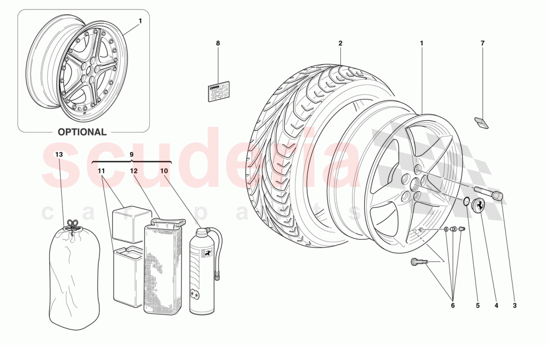 WHEELS of Ferrari Ferrari 360 Spider