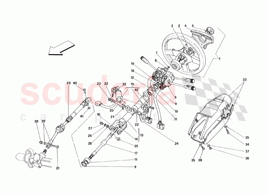 Steering Column of Ferrari Ferrari 348 TB (1993)