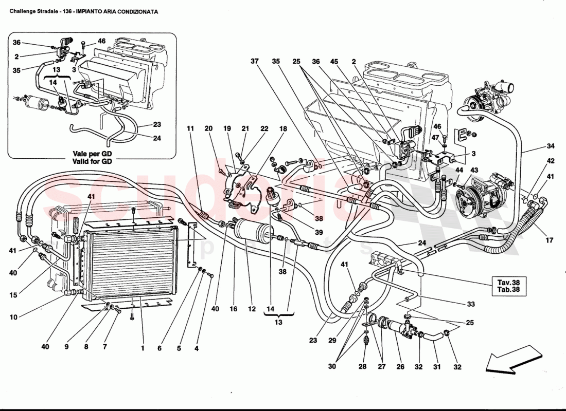 AIR CONDITIONING SYSTEM of Ferrari Ferrari 360 Challenge Stradale