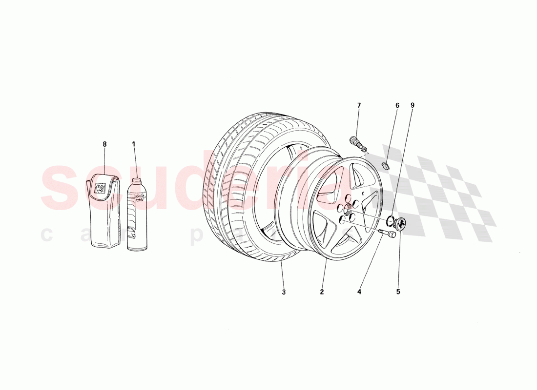 Wheels of Ferrari Ferrari 348 TS (1993)