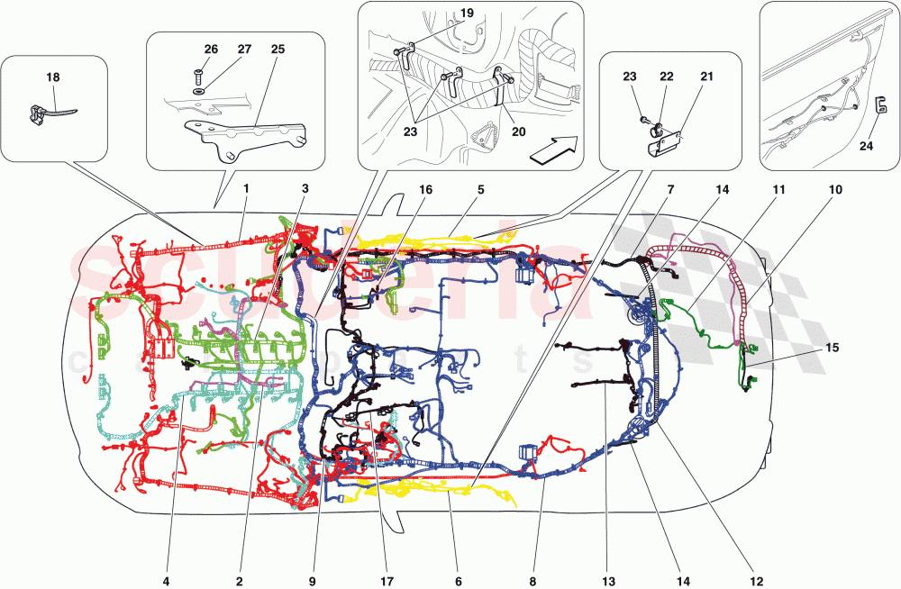 ELECTRICAL SYSTEM of Ferrari Ferrari 599 GTO