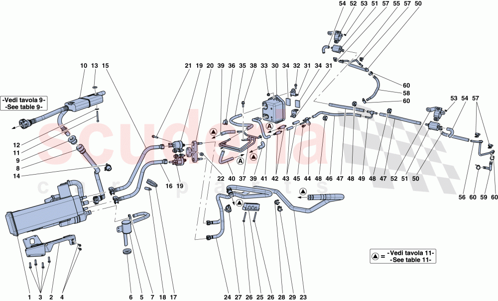 EVAPORATIVE EMISSIONS CONTROL SYSTEM of Ferrari Ferrari LaFerrari Aperta