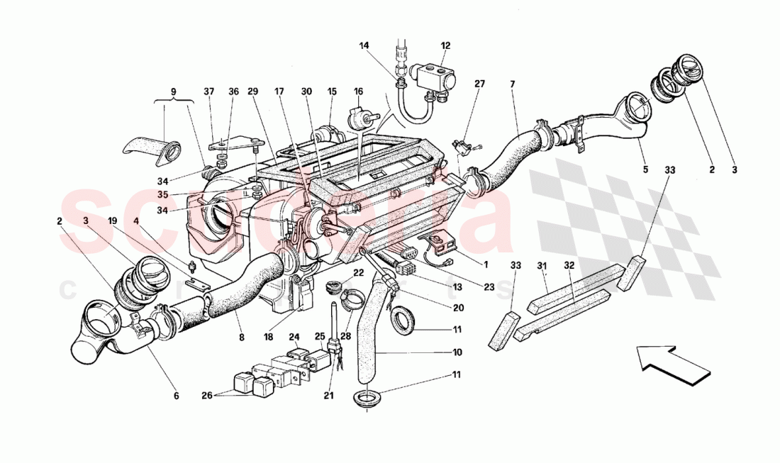 Air-conditioning unit of Ferrari Ferrari 512 M