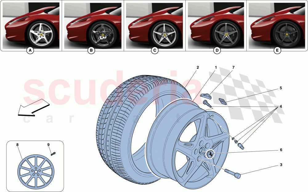 WHEELS of Ferrari Ferrari 458 Italia