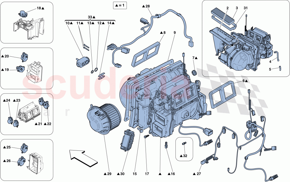 EVAPORATOR UNIT of Ferrari Ferrari 458 Speciale