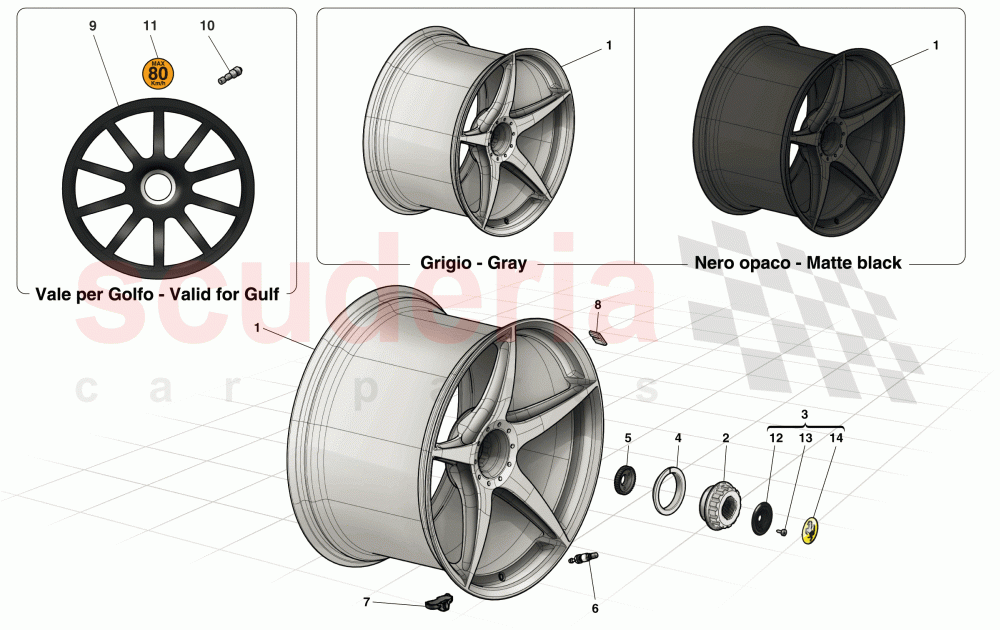 WHEELS of Ferrari Ferrari LaFerrari