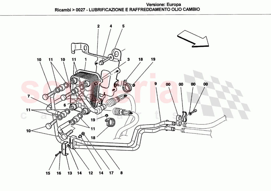 LUBRICATION AND GEARBOX OIL COOLING of Ferrari Ferrari California (2008-2011)