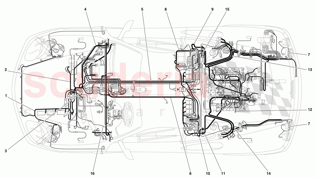 ELECTRICAL SYSTEM of Ferrari Ferrari 360 Challenge (2000)