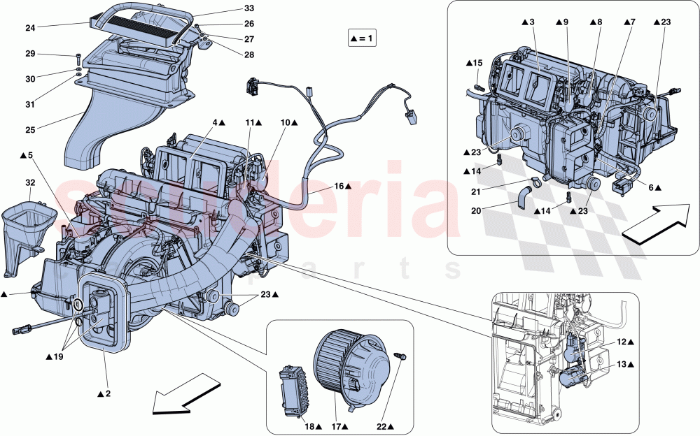 EVAPORATOR UNIT of Ferrari Ferrari LaFerrari Aperta