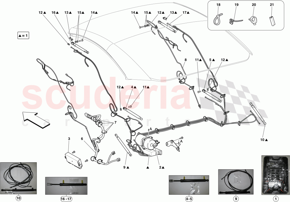 ELECTRIC ROOF: HYDRAULICS of Ferrari Ferrari California (2012-2014)