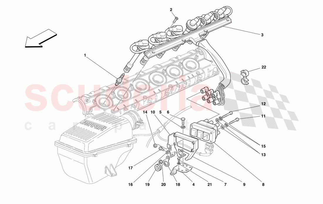 IGNITION DEVICE of Ferrari Ferrari 550 Maranello