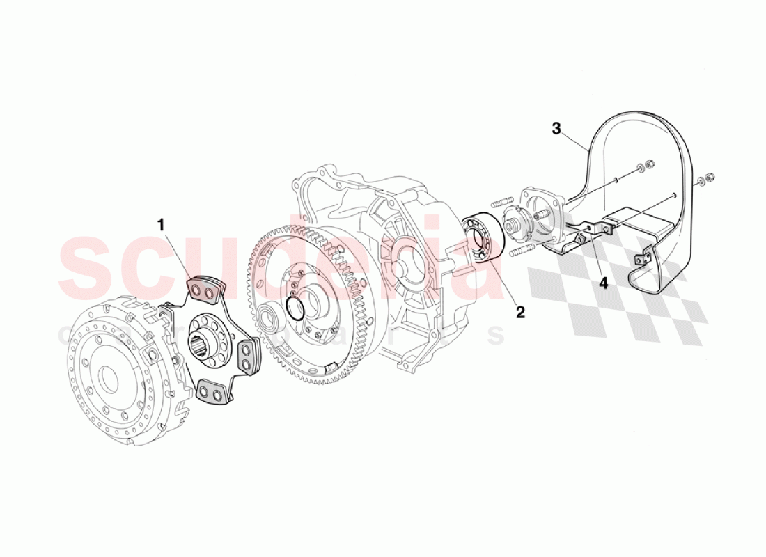 Clutch Disc - Heat Shield of Ferrari Ferrari 355 Challenge (1996)