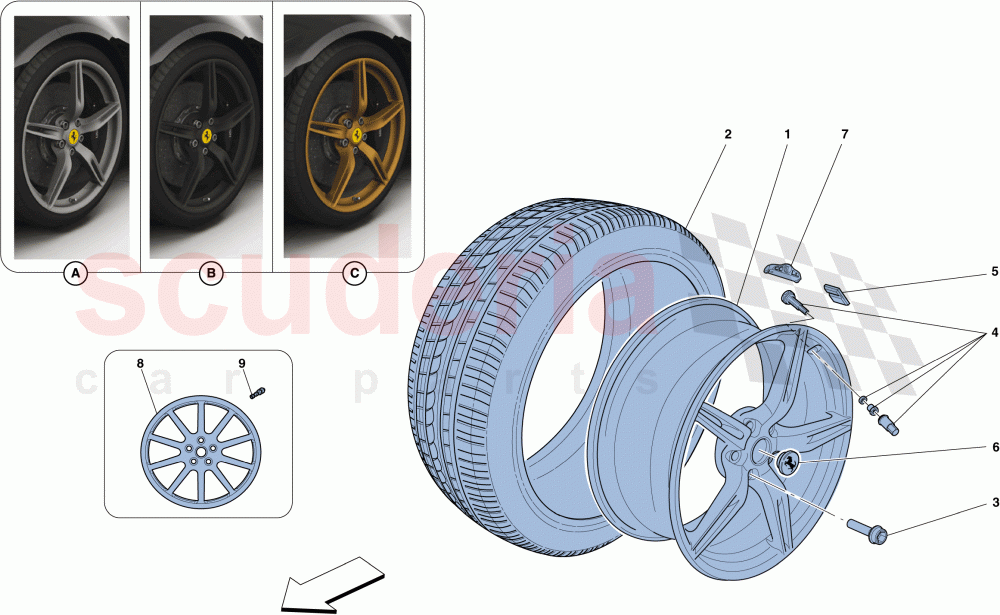 WHEELS of Ferrari Ferrari 458 Speciale